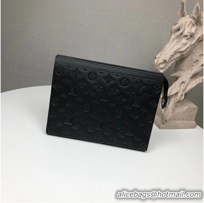 Grade Cheapest Louis Vuitton Monogram Eclipse POCHETTE VOYAGE MM M61692 Black