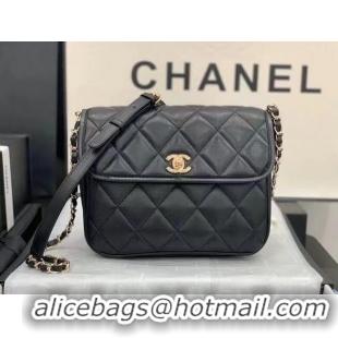 Famous Brand Chanel Cross-body Original Leather Bag AS2447 Black