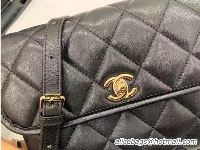 Famous Brand Chanel Cross-body Original Leather Bag AS2447 Black