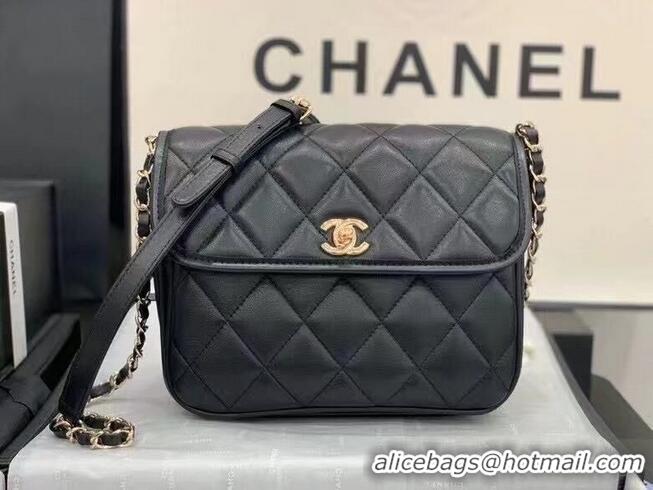 Famous Brand Chanel Cross-body Original Leather Bag AS2447 Black