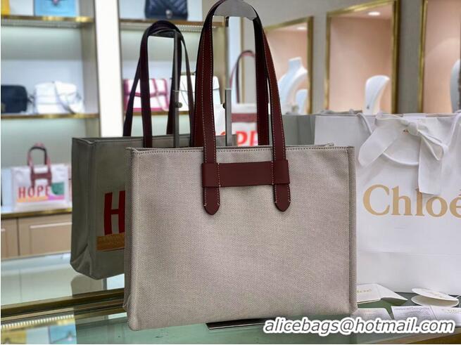 Buy Discount Chloe Cloth & leather 6C012 Brown