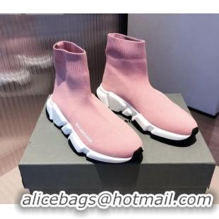 Lowest Price Balenciaga Speed Knit Sock Boot Sneaker 051009 Pink 2021