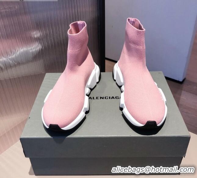 Lowest Price Balenciaga Speed Knit Sock Boot Sneaker 051009 Pink 2021