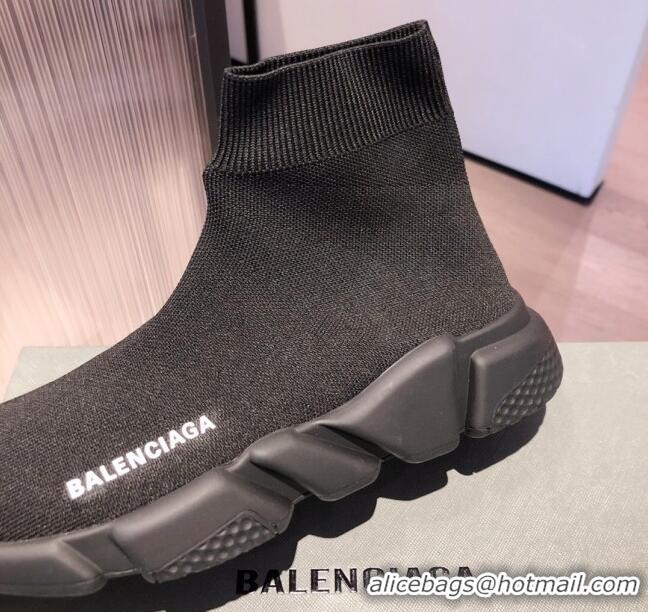 Classic Hot Balenciaga Speed Knit Sock Boot Sneaker 051009 Black 2021