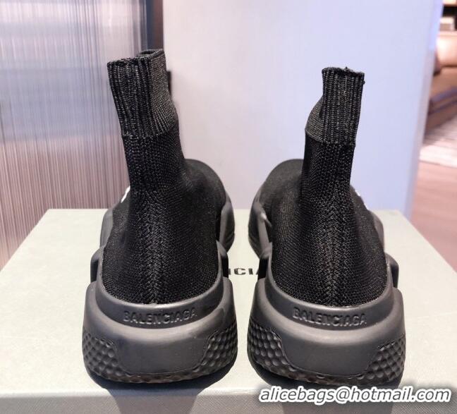 Classic Hot Balenciaga Speed Knit Sock Boot Sneaker 051009 Black 2021