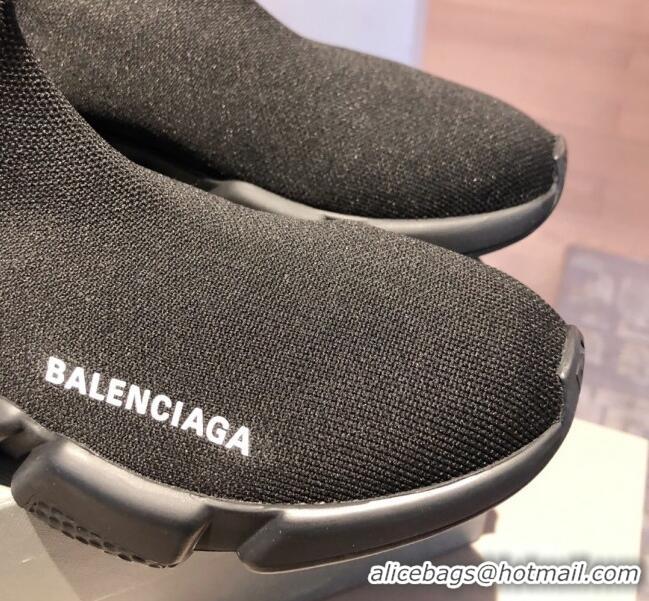 Classic Hot Balenciaga Speed Knit Sock Boot Sneaker 051009 Black 2021