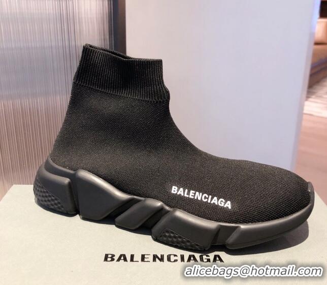 Classic Hot Balenciaga Speed Knit Sock Boot Sneaker 051009 Black 2021