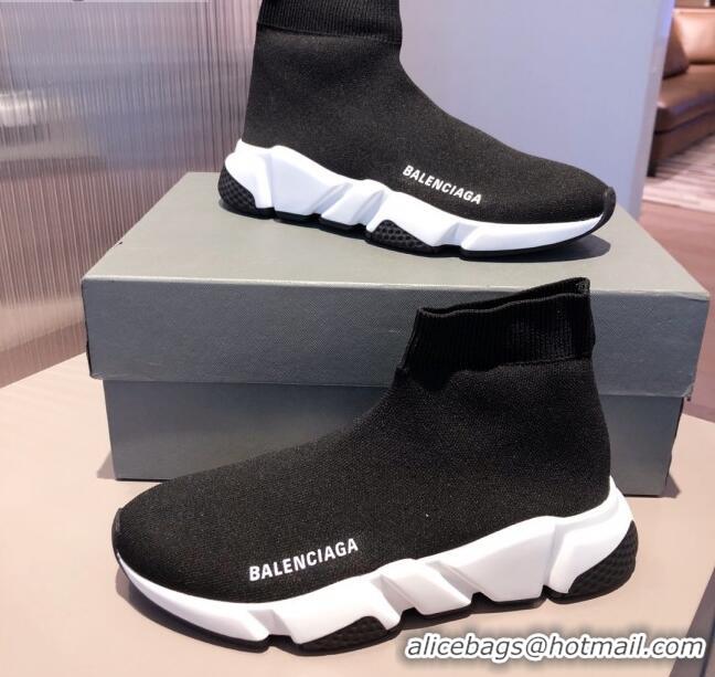 Good Quality Balenciaga Speed Knit Sock Boot Sneaker 051009 Black 2021