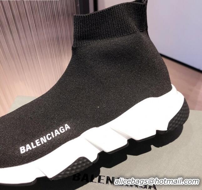 Good Quality Balenciaga Speed Knit Sock Boot Sneaker 051009 Black 2021