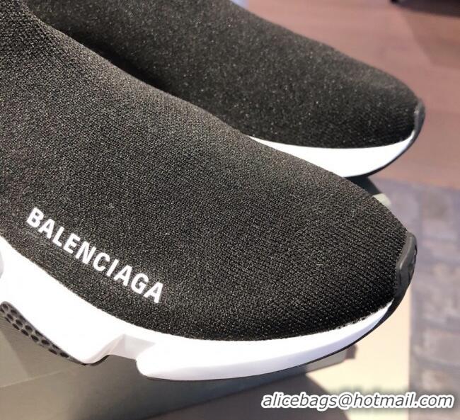 Good Quality Balenciaga Speed Knit Sock Boot Sneaker 051009 Black 2021