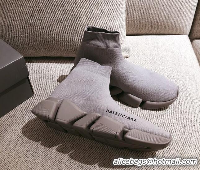 Purchase Balenciaga Speed Knit Sock Boot Sneaker 051009 Grey 2021