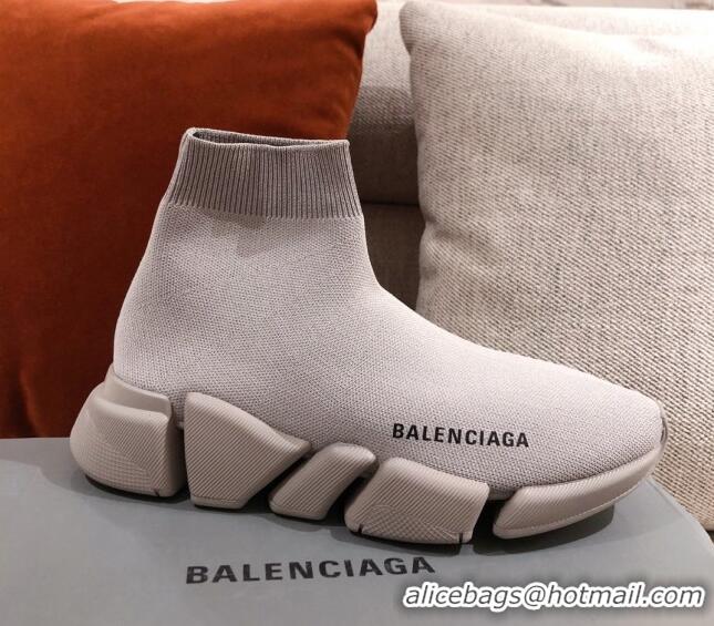 Purchase Balenciaga Speed Knit Sock Boot Sneaker 051009 Grey 2021