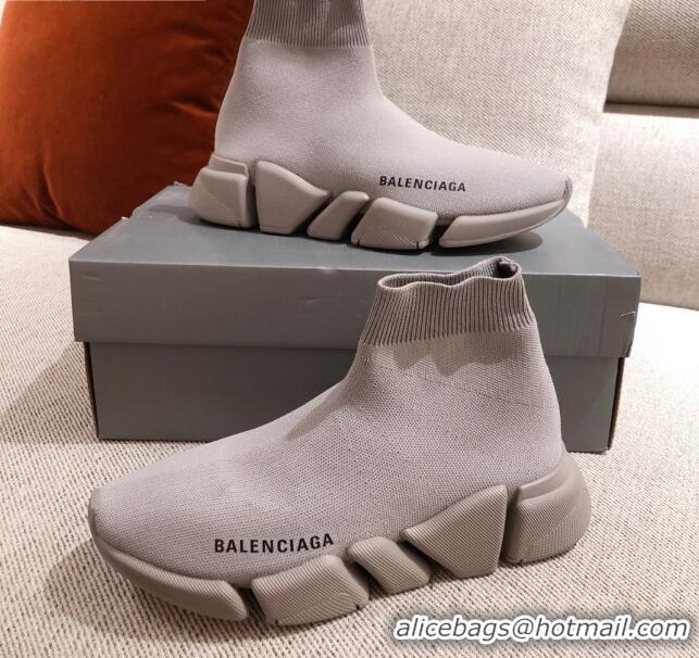 Purchase Balenciaga Speed Knit Sock Boot Sneaker 051009 Grey 2021