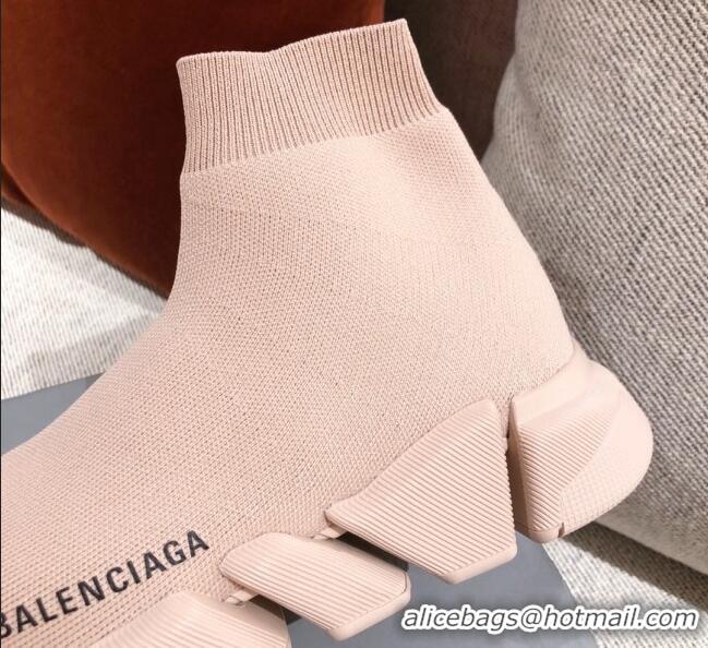 Best Grade Balenciaga Speed Knit Sock Boot Sneaker 051009 Nude 2021