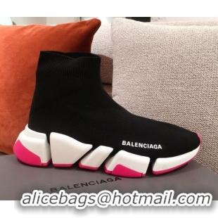 Luxury Cheap Balenciaga Speed Knit Sock Boot Sneaker 051009 Black 2021