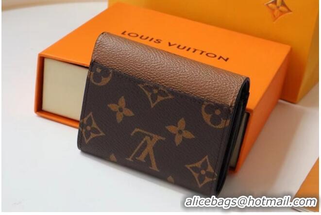 Good Quality Louis Vuitton Monogram Reverse Canvas ZOE WALLET M80725 Brown