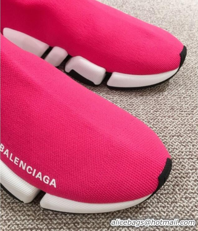 Top Quality Balenciaga Speed Knit Sock Boot Sneaker 051009 Pink 2021