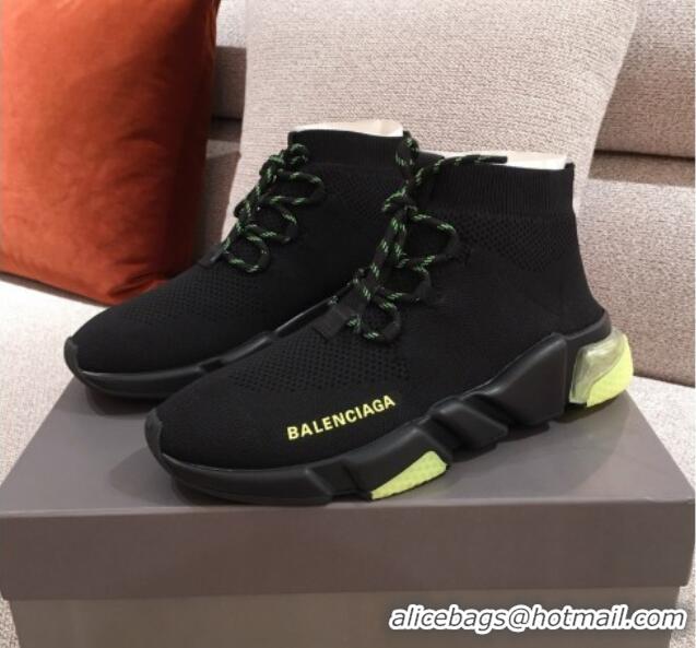 Low Price Balenciaga Speed Knit Sock Boot Sneaker 051009 Black 2021