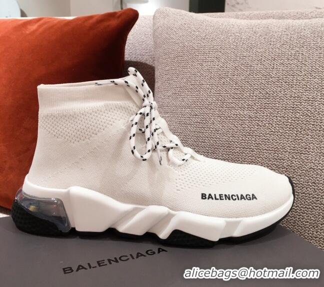 Most Popular Balenciaga Speed Knit Sock Boot Sneaker 051009 White 2021