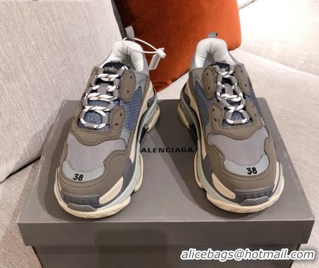 Super Quality Balenciaga Triple S Sneakers 051023 Grey 2021