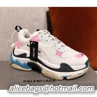 Good Quality Balenciaga Triple S Sneakers 051023 White/Pink 2021