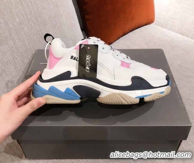 Good Quality Balenciaga Triple S Sneakers 051023 White/Pink 2021