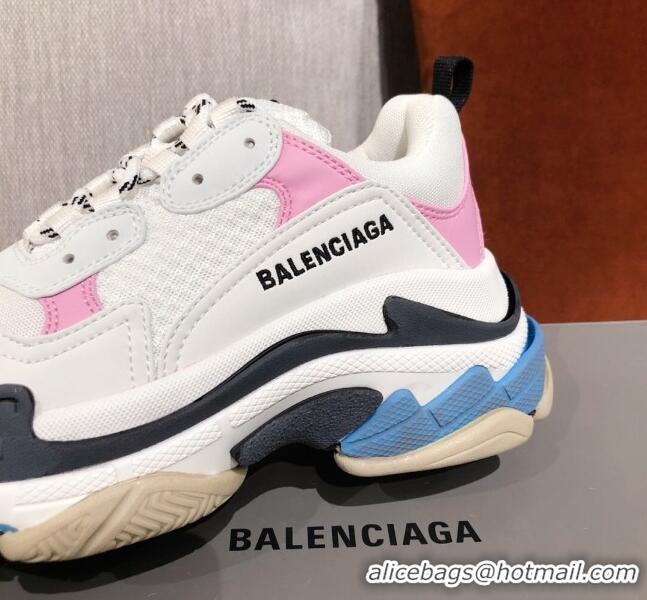 Good Quality Balenciaga Triple S Sneakers 051023 White/Pink 2021