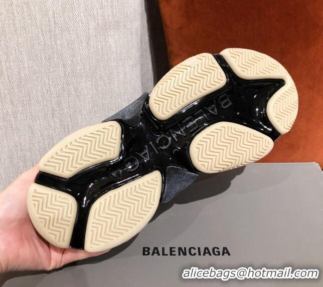 Well Crafted Balenciaga Triple S Sneakers 051023 White/Yellow 2021