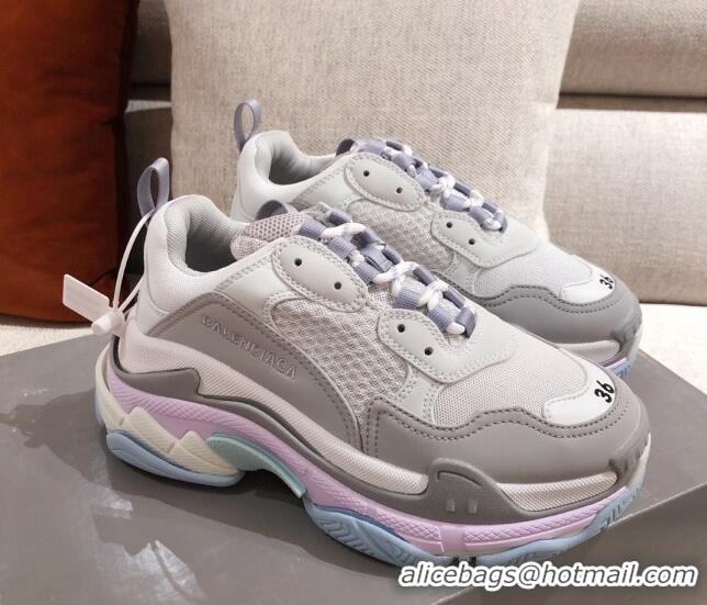 Low Cost Balenciaga Triple S Sneakers 051023 Grey/Purple 2021