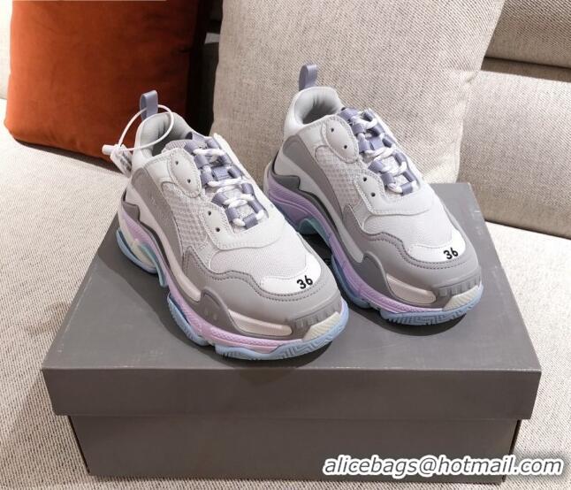 Low Cost Balenciaga Triple S Sneakers 051023 Grey/Purple 2021