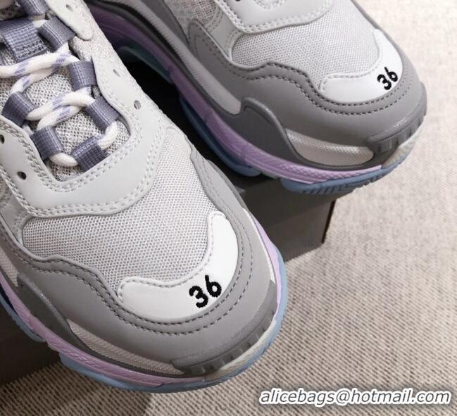 Low Cost Balenciaga Triple S Sneakers 051023 Grey/Purple 2021