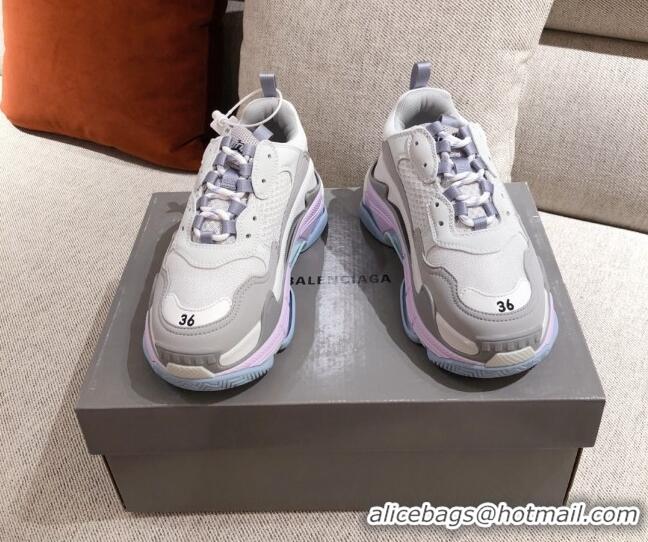 Low Cost Balenciaga Triple S Sneakers 051023 Grey/Purple 2021