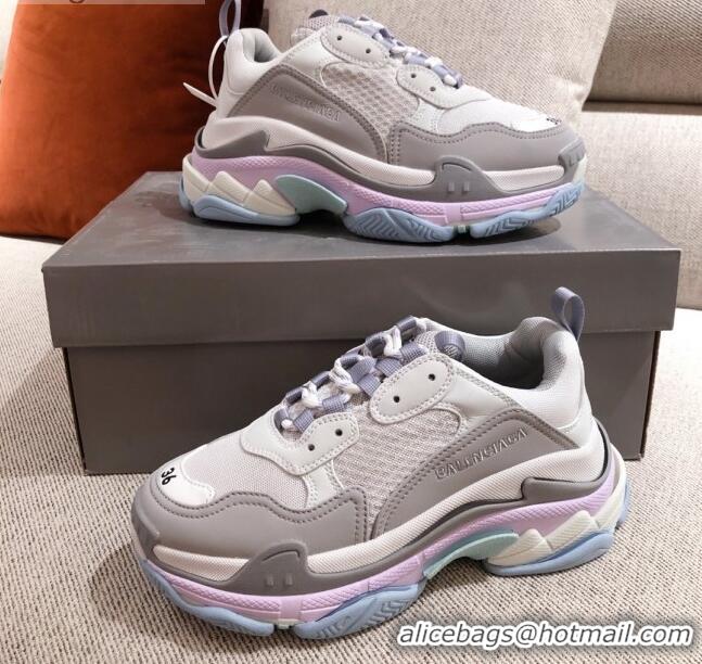 Low Cost Balenciaga Triple S Sneakers 051023 Grey/Purple 2021