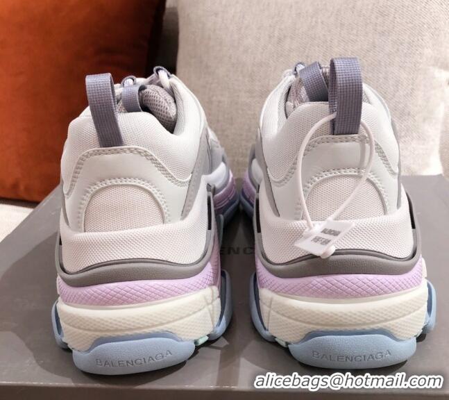 Low Cost Balenciaga Triple S Sneakers 051023 Grey/Purple 2021