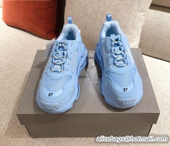 Durable Balenciaga Triple S Sneakers 051023 Blue 2021