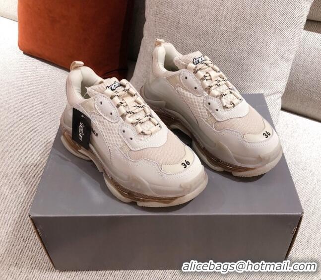 Unique Grade Balenciaga Triple S Sneakers 051023 Beige 2021