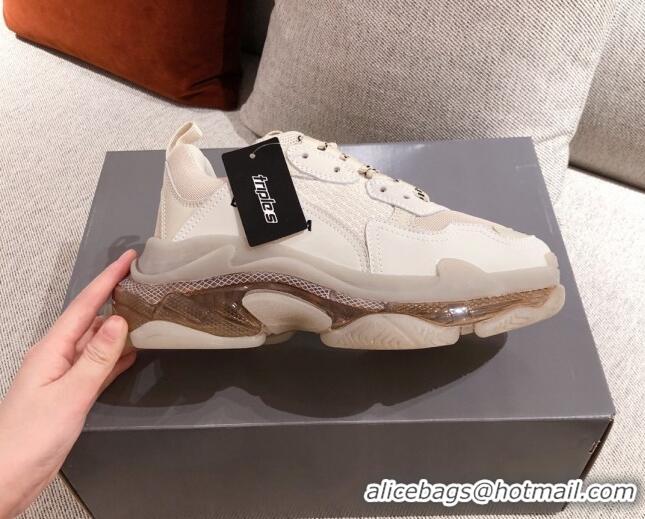 Unique Grade Balenciaga Triple S Sneakers 051023 Beige 2021