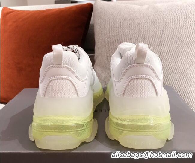 Best Quality Balenciaga Triple S Sneakers 051023 White/Green 2021