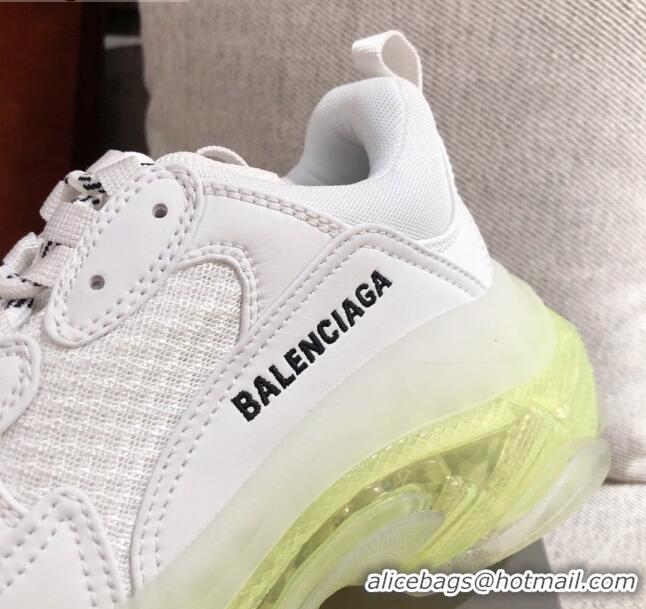 Best Quality Balenciaga Triple S Sneakers 051023 White/Green 2021