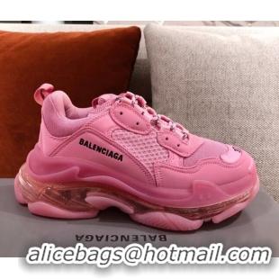 New Style Balenciaga Triple S Sneakers 051023 Pink 2021