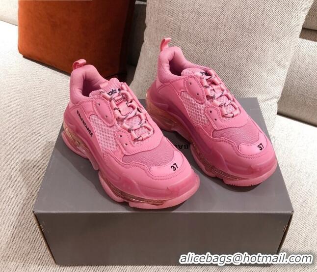 New Style Balenciaga Triple S Sneakers 051023 Pink 2021