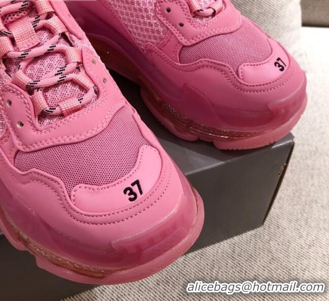 New Style Balenciaga Triple S Sneakers 051023 Pink 2021