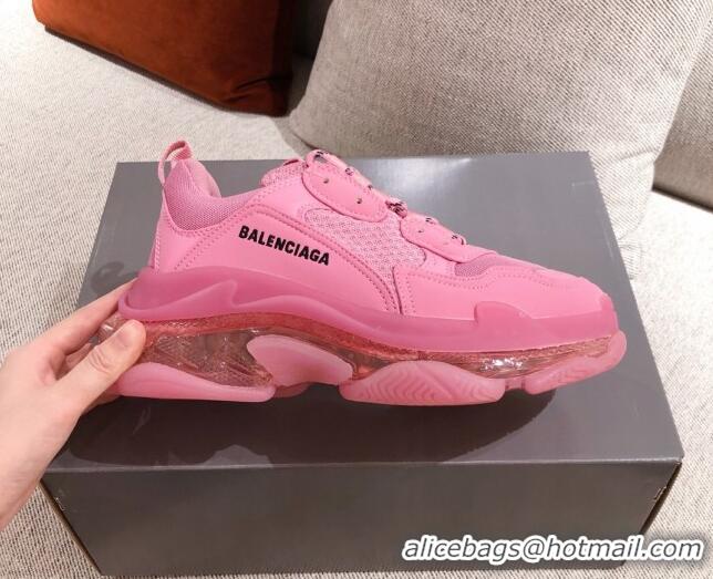 New Style Balenciaga Triple S Sneakers 051023 Pink 2021