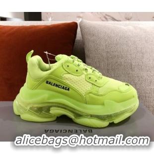 Cute Style Balenciaga Triple S Sneakers 051023 Green 2021