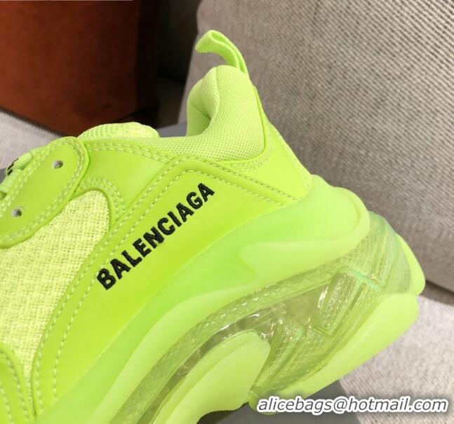 Cute Style Balenciaga Triple S Sneakers 051023 Green 2021