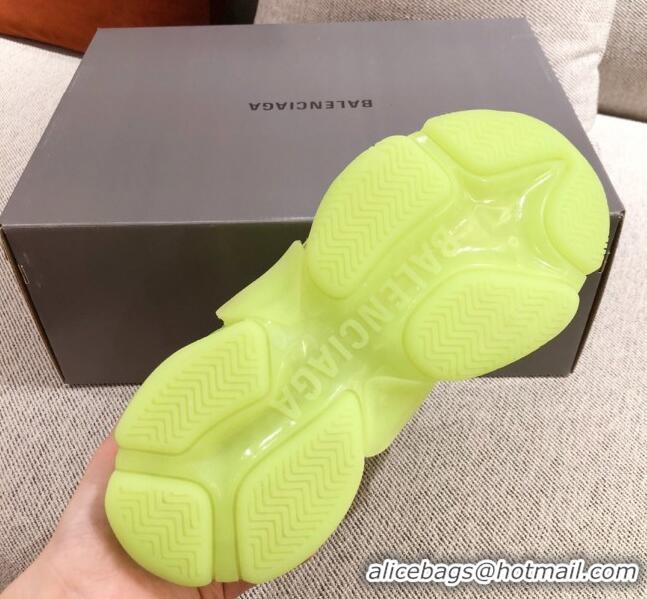 Cute Style Balenciaga Triple S Sneakers 051023 Green 2021