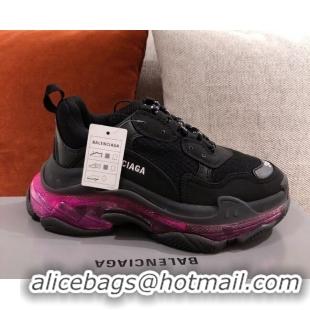  Low Price Balenciaga Triple S Sneakers 051023 Black/Pink 2021