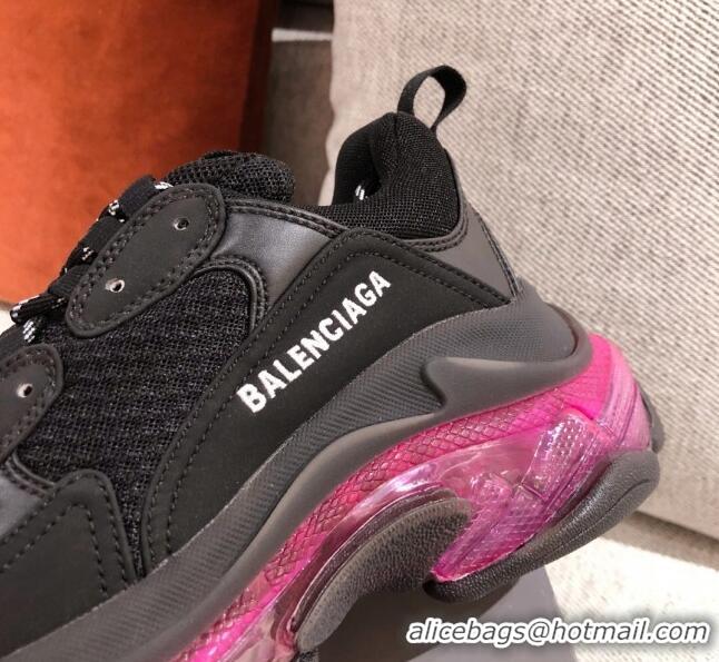  Low Price Balenciaga Triple S Sneakers 051023 Black/Pink 2021