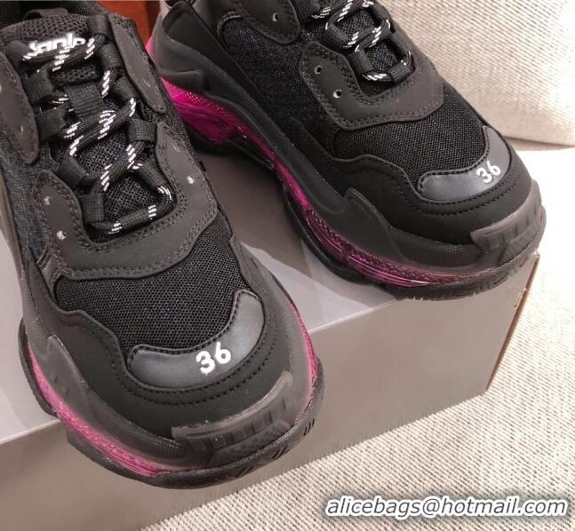  Low Price Balenciaga Triple S Sneakers 051023 Black/Pink 2021