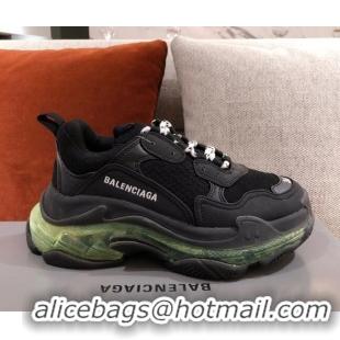 Best Luxury Balenciaga Triple S Sneakers 051023 Black/Green2021